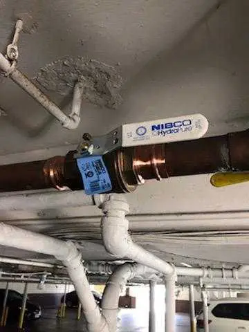 Copper pipe repair and valve work for Backflow Testing in Connecticut College