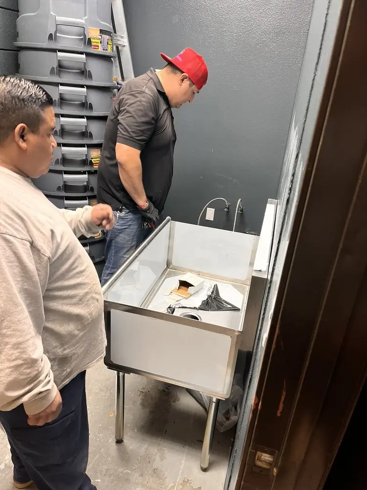 Commercial plumbing and sink installation in Connecticut College